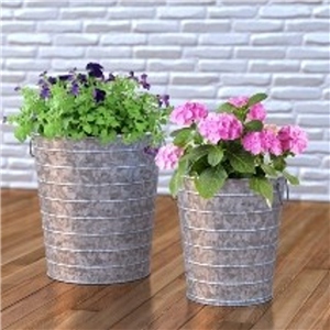 Corrugated Aged Silo Planter